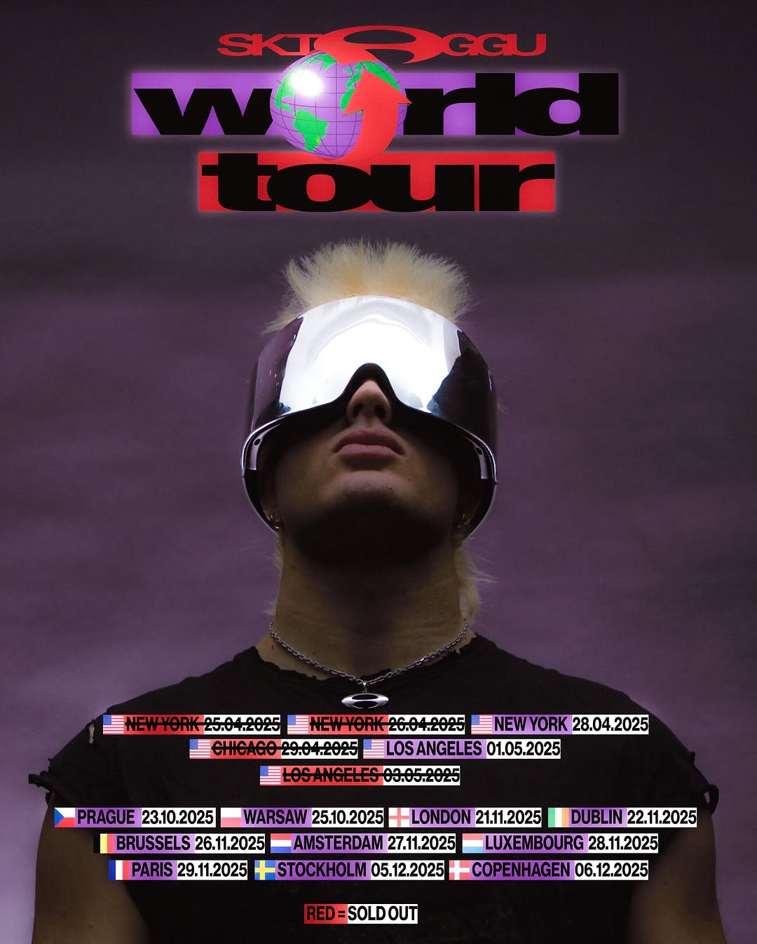 Ski Aggu World Tour Poster 2026